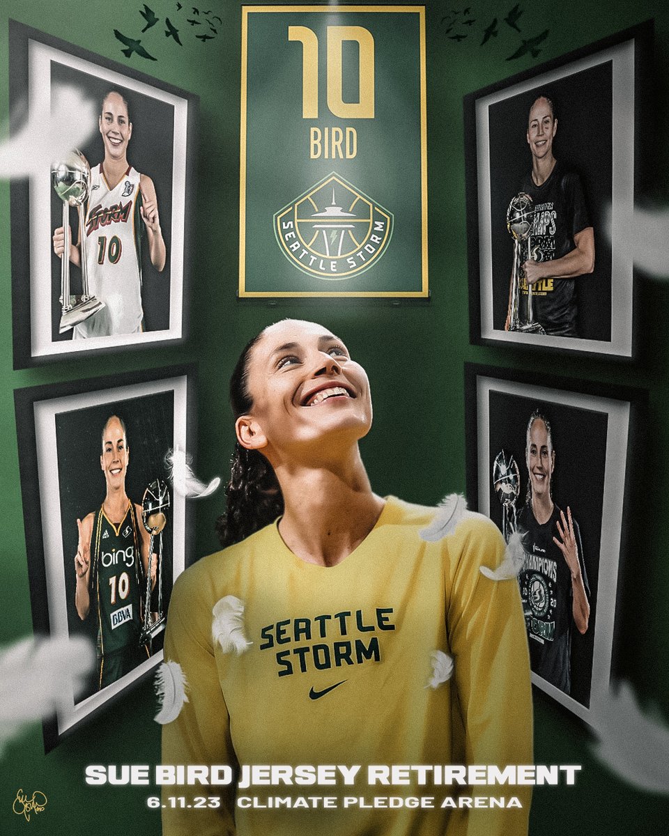 seattle storm sue bird jersey retirement