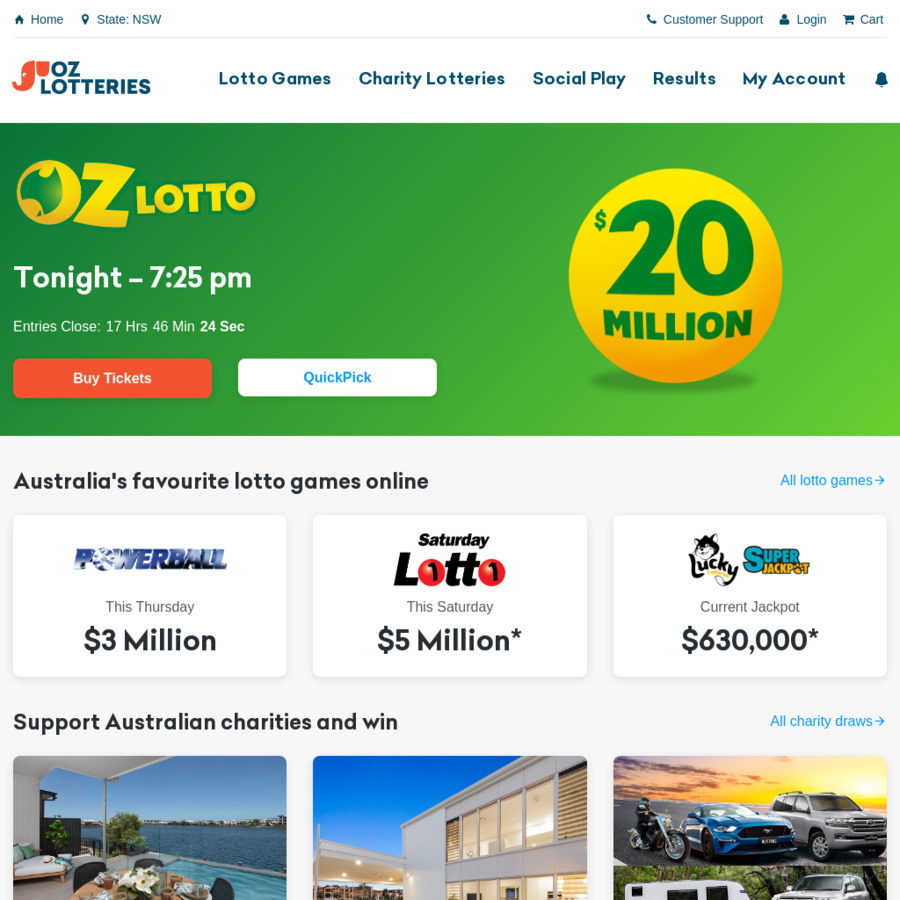 www.ozlotteries.com legit