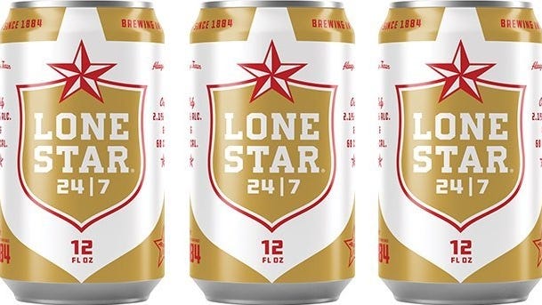 lone star beer abv red