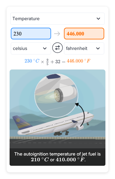 230c to fahrenheit