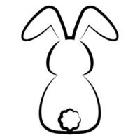 bunny rabbit outline