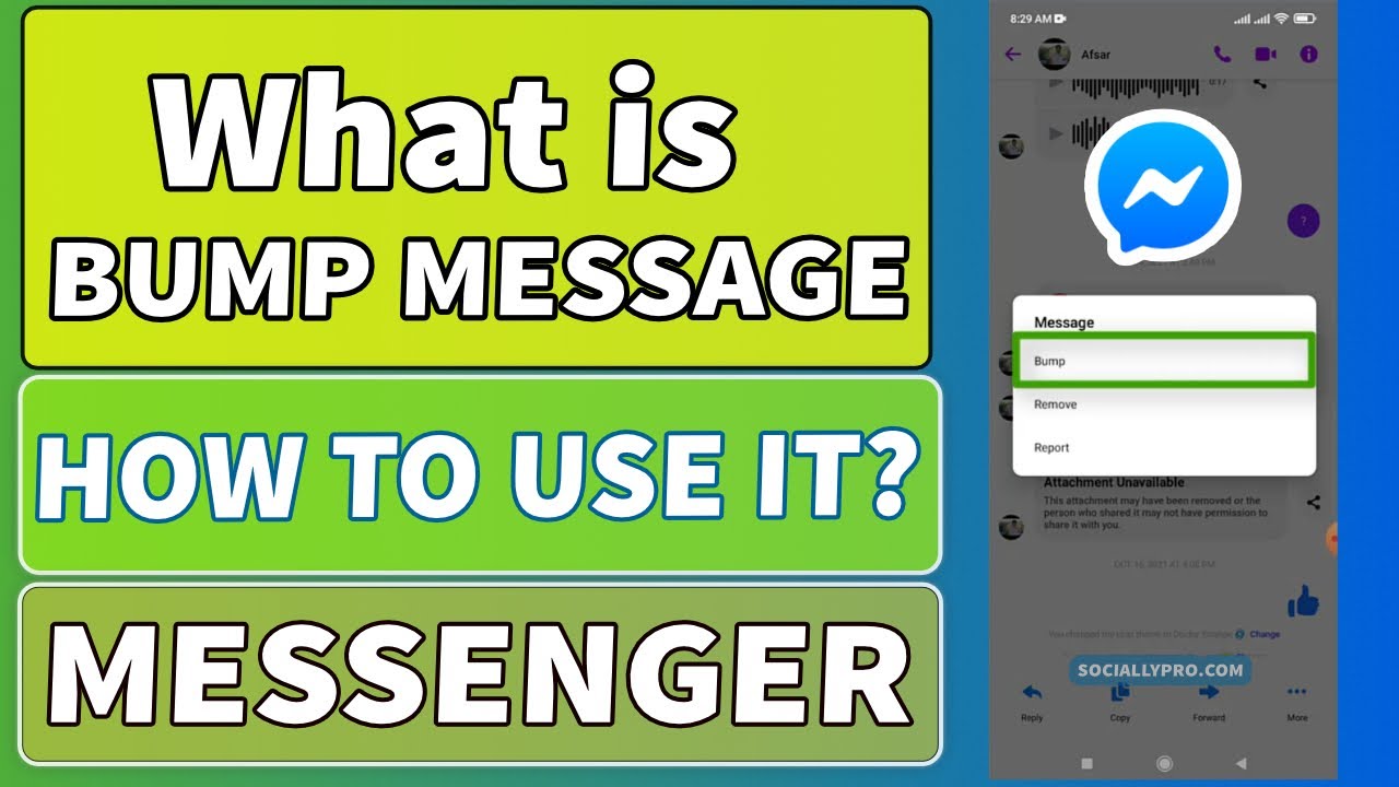 facebook messenger bump