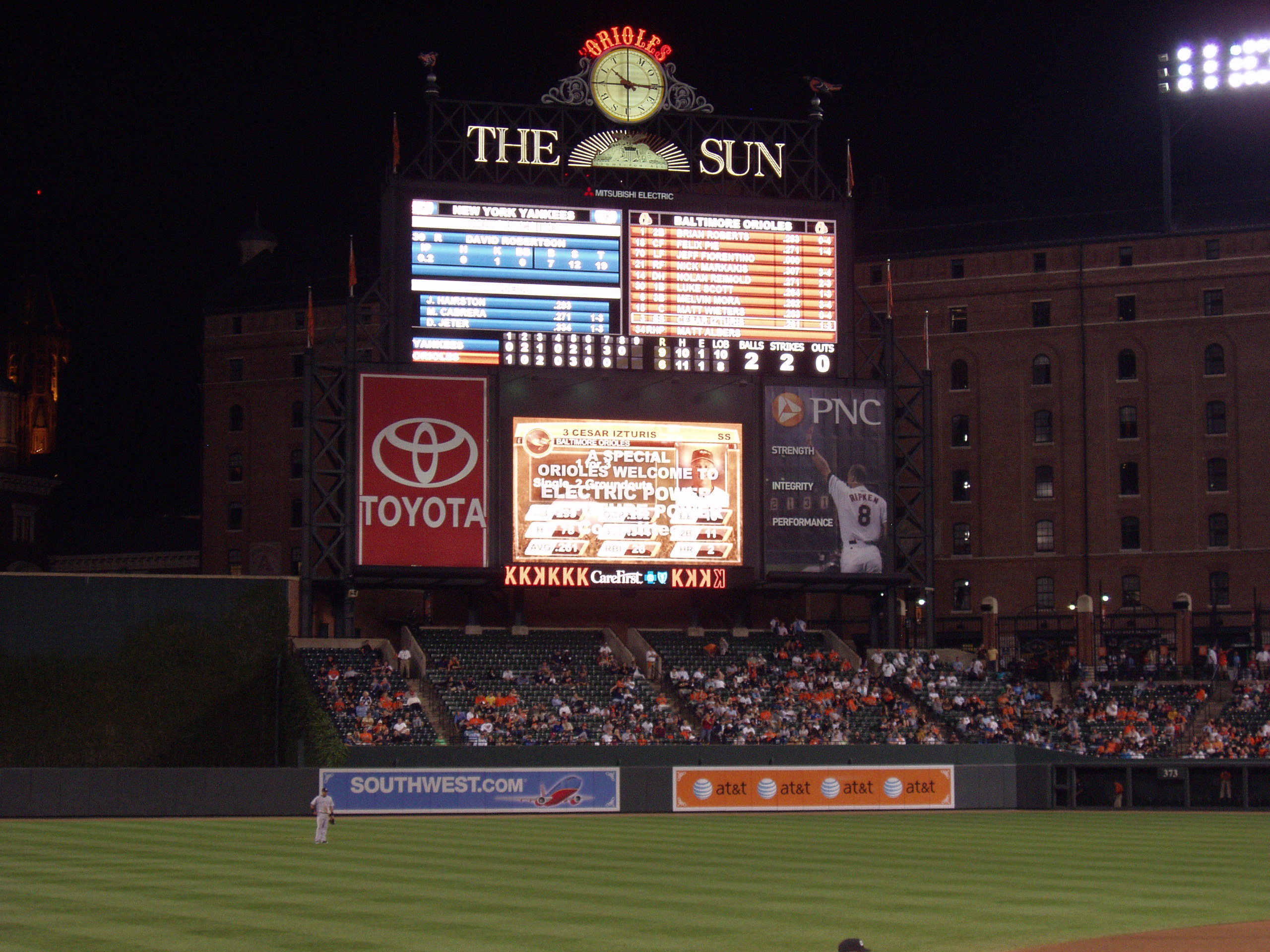 baltimore orioles scoreboard