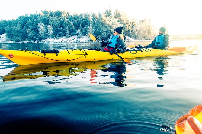 winter kayaking stockholm