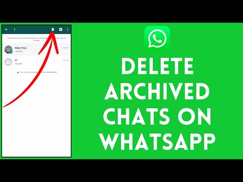 how to delete archived chats in whatsapp