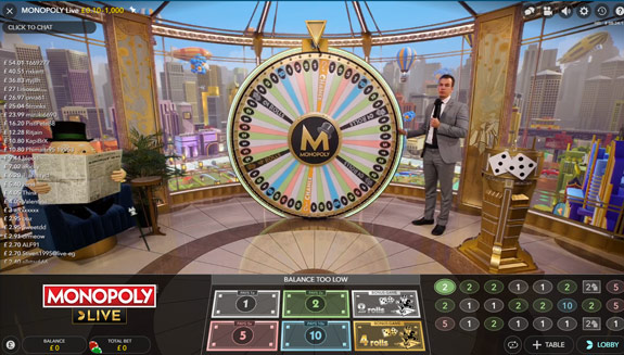 monopoly live results