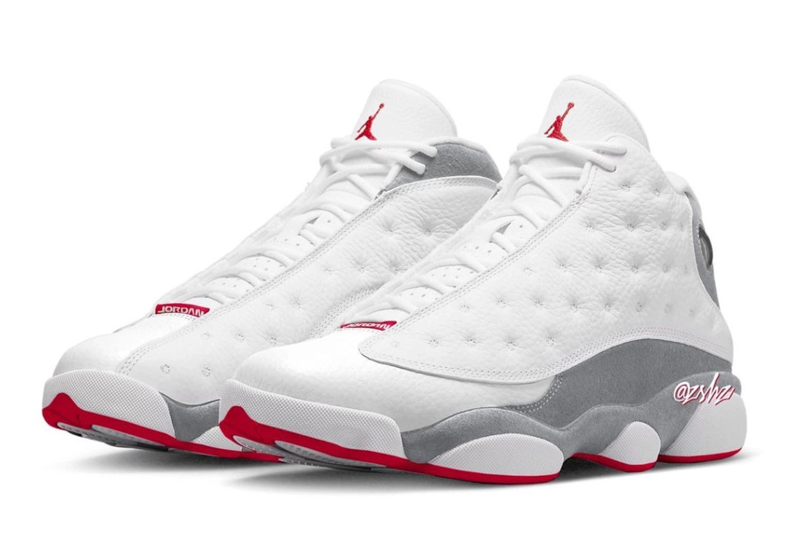 air jordan 13 white and red