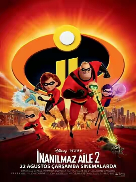 incredibles 2 türkçe