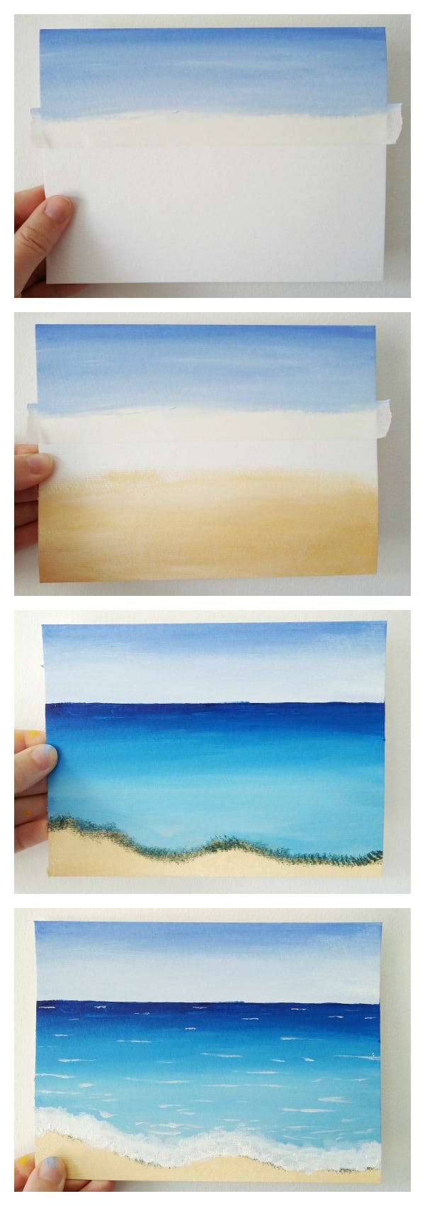 easy beach scenes to paint