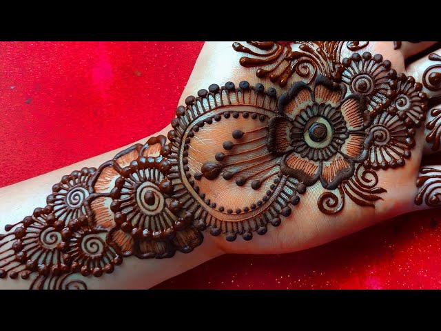 easy hand mehndi design