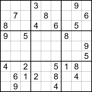 easy sudoku puzzles