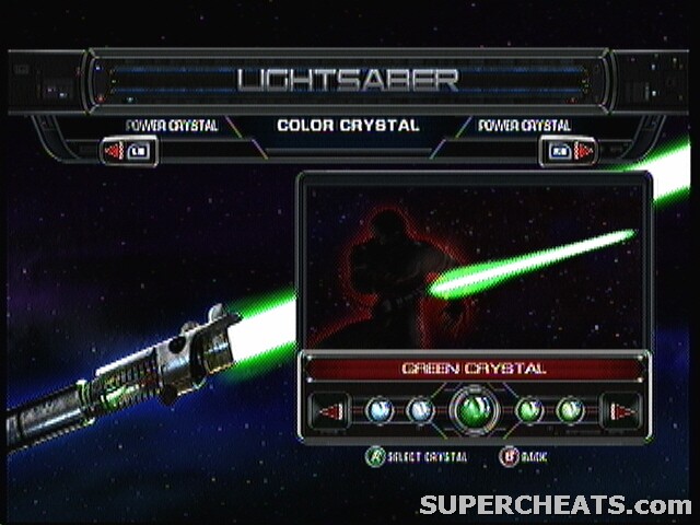 star wars the force unleashed all lightsaber crystals