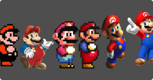 super mario evolution