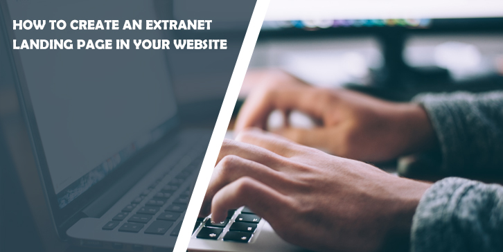 extranet landing page