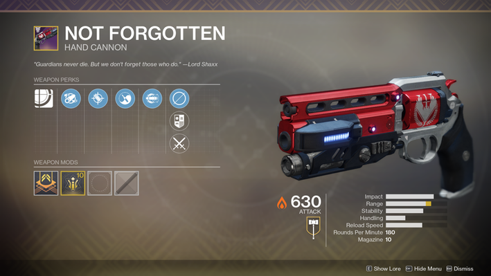 not forgotten destiny 2 quest