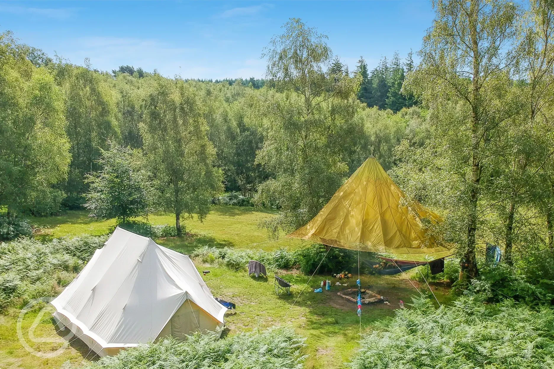 eco camp uk beech estate woodland campsite