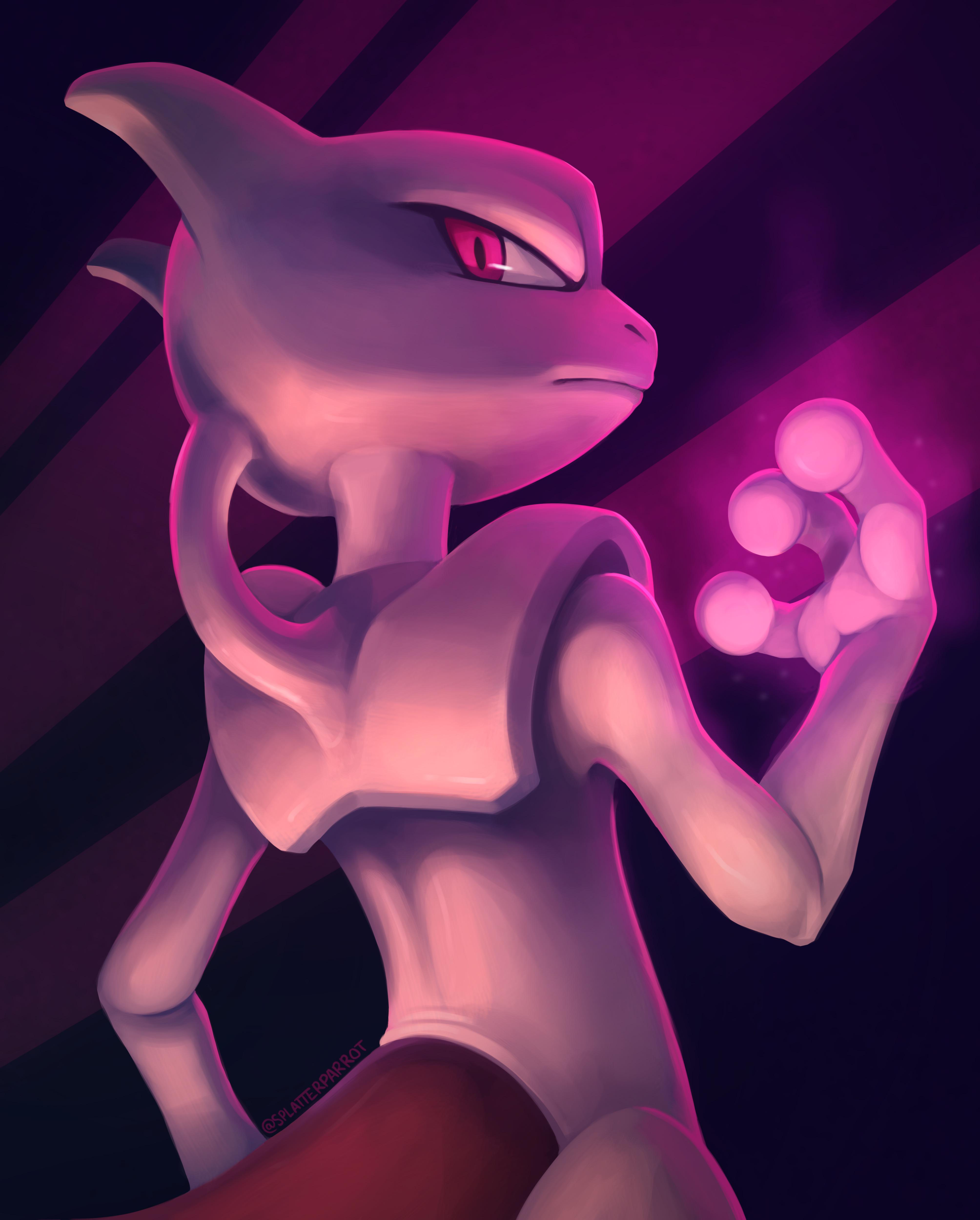 mewtwo fanart