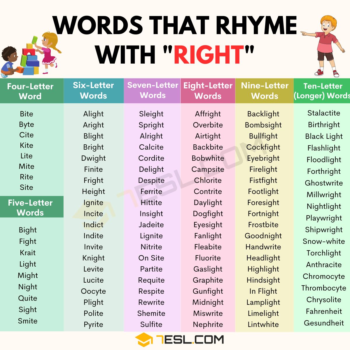 word rhyme with