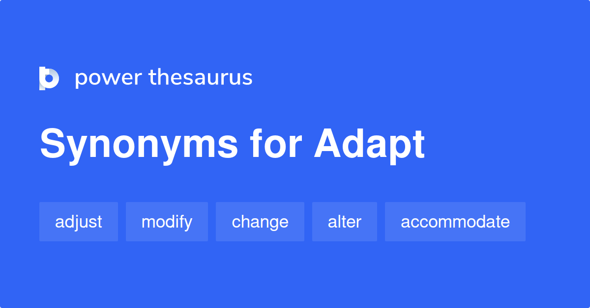 adapt thesaurus