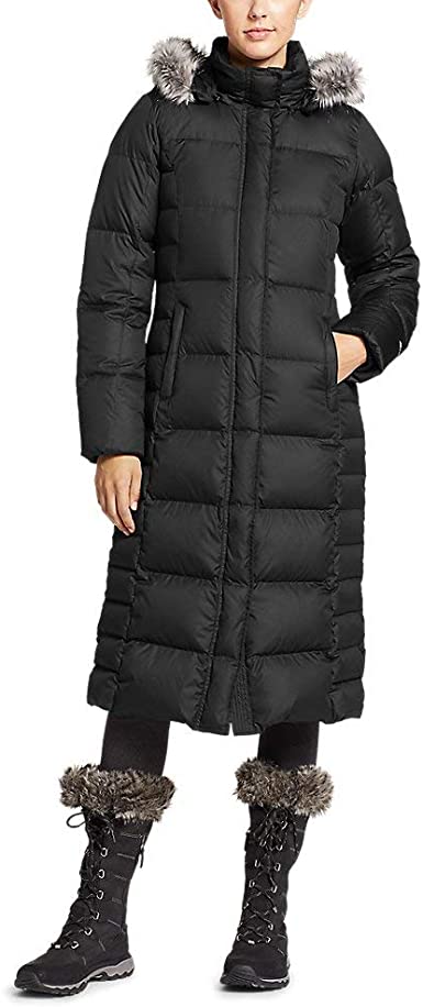 eddie bauer long puffer coat