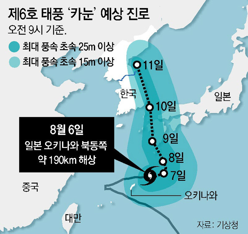 typhoon khanun track