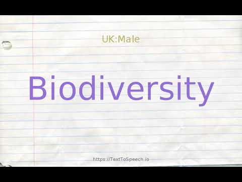 biodiversity antonym