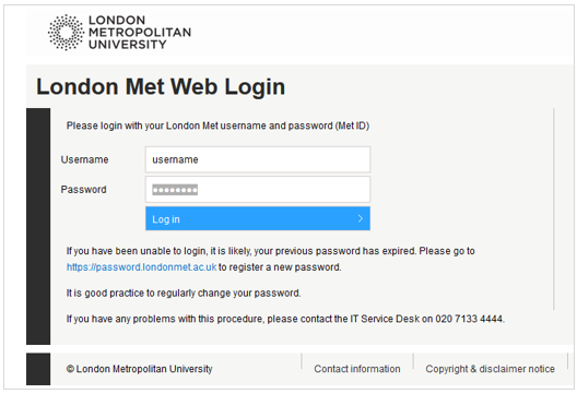 london met weblearn