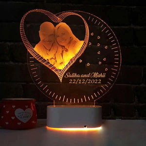 personalized 3d illusion led lamp