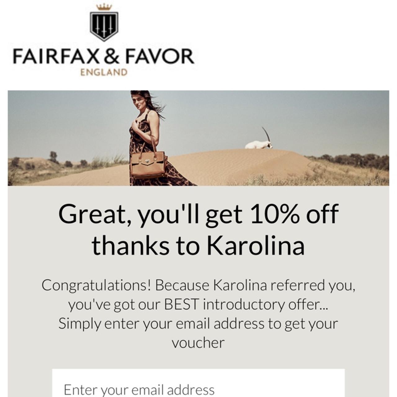 fairfax and favor discount code