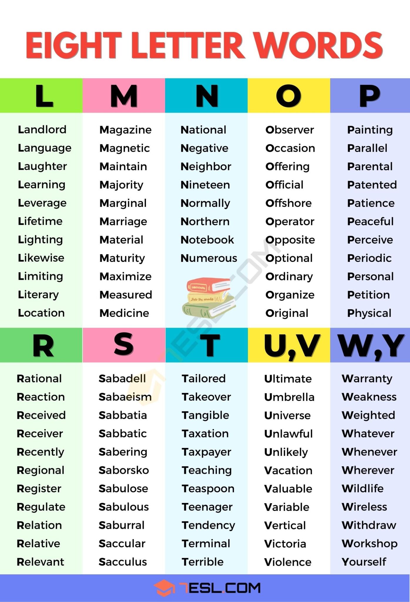 eight letter words containing