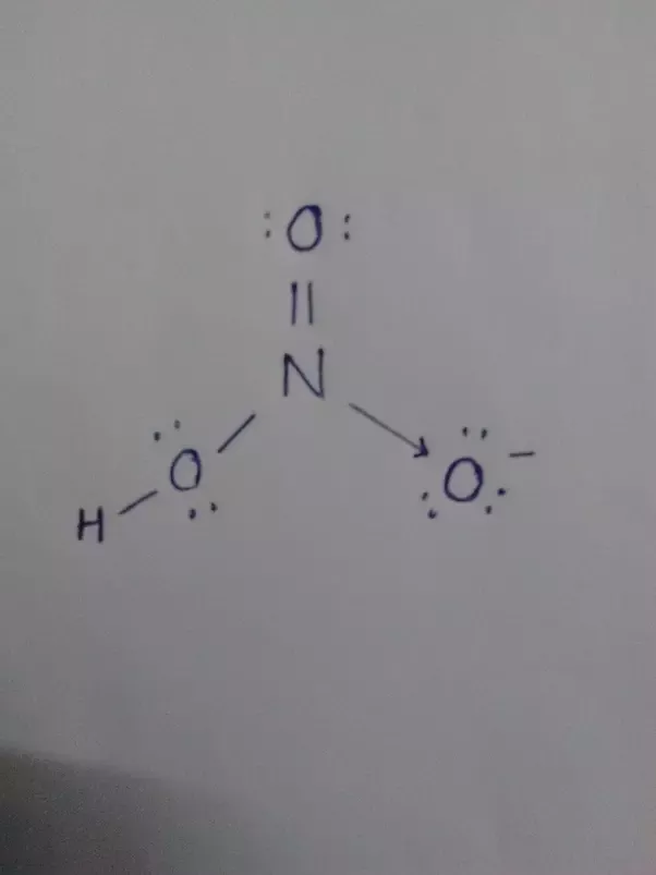 electron dot structure of hno3