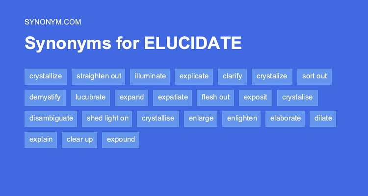 elucidate synonym