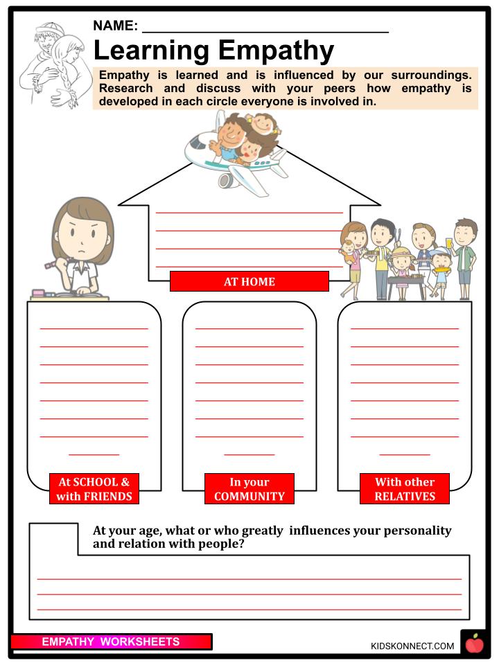 empathy worksheets