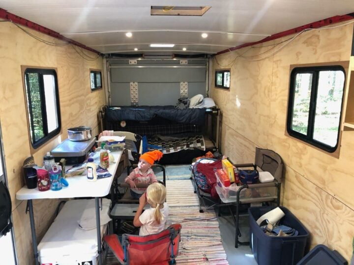 enclosed trailer camper conversion