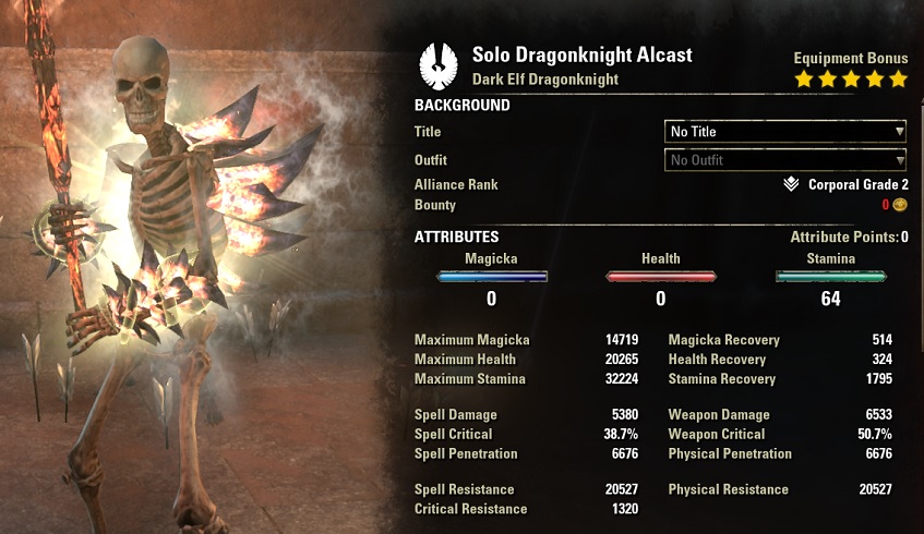 eso stamina dk solo