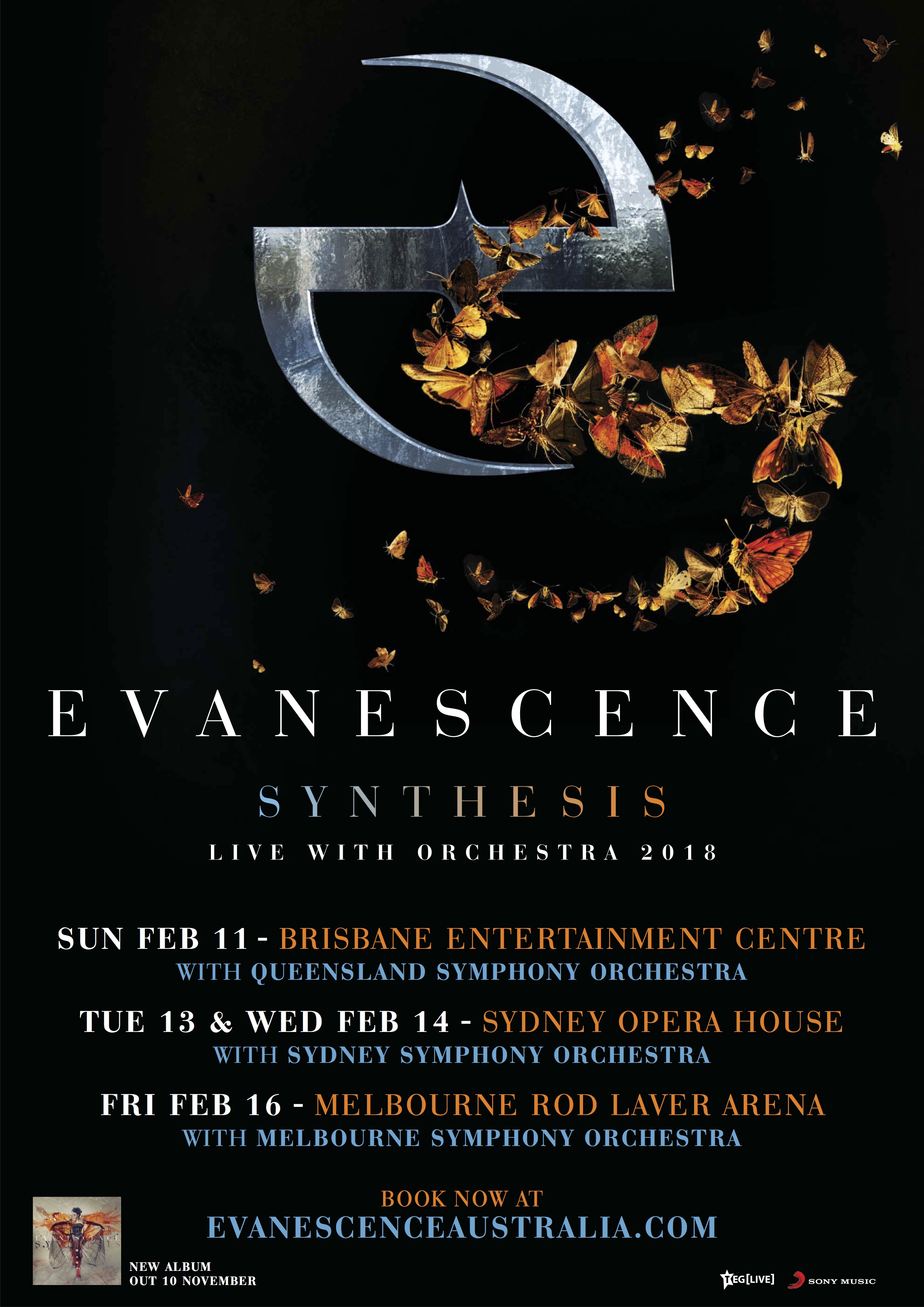 evanescence melbourne tour