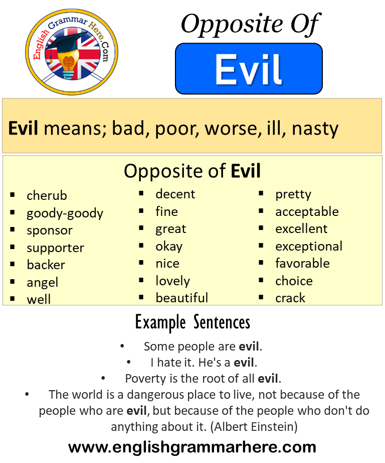 evil ka antonyms