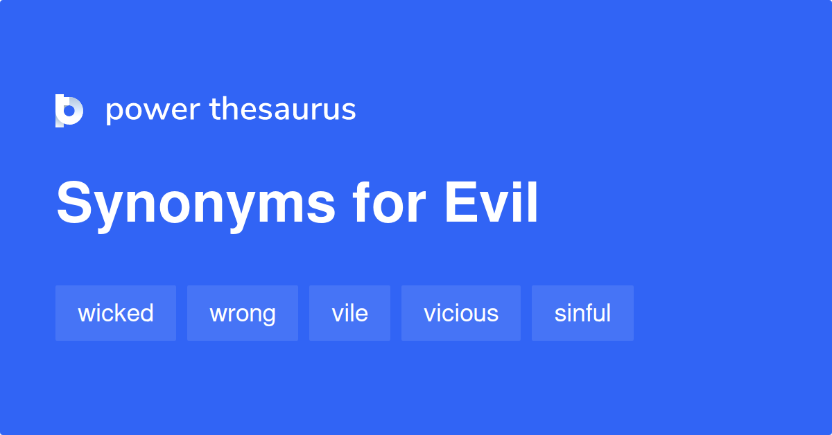 evil synonyms