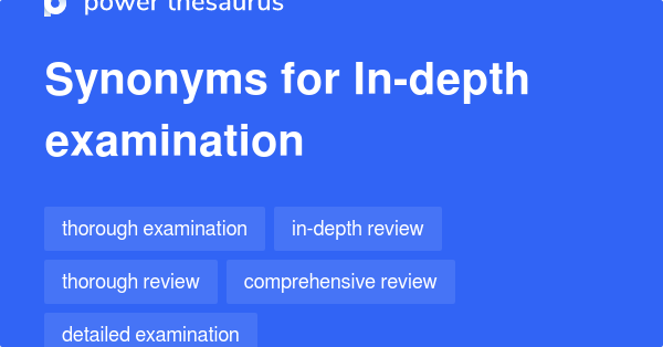 examine synoym