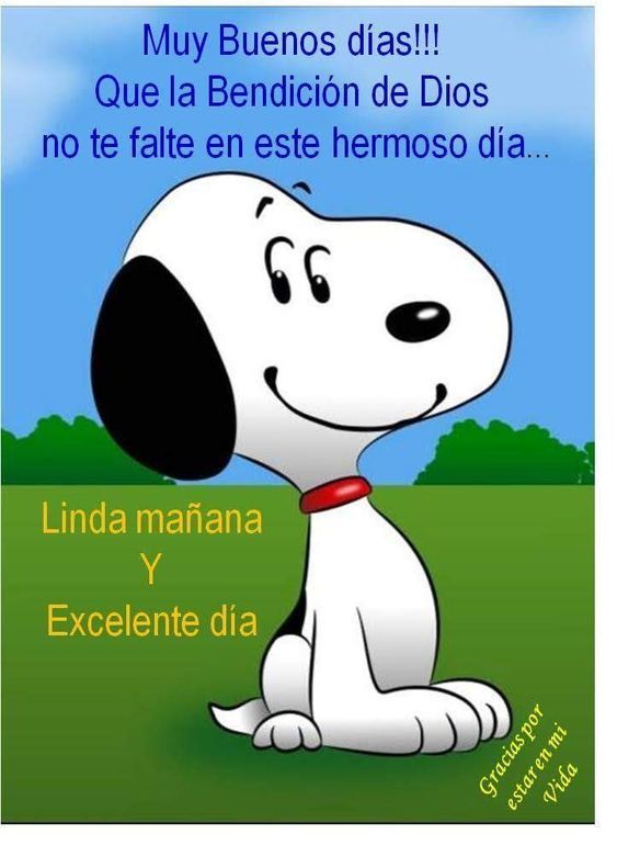 excelente dia snoopy