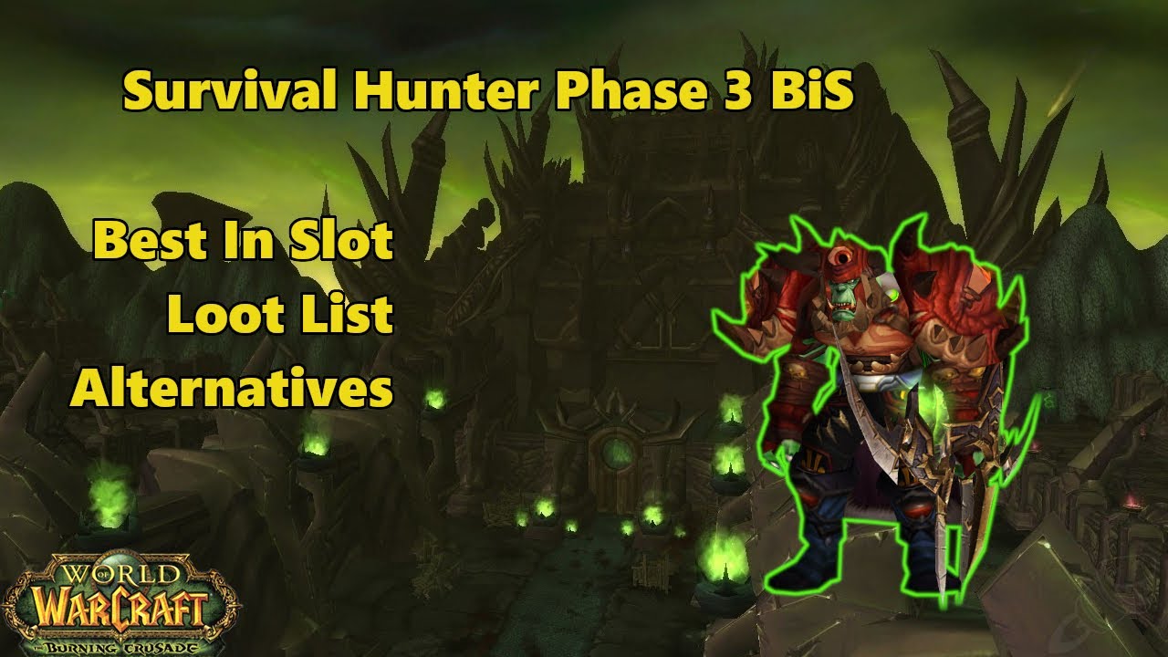 survival hunter bis