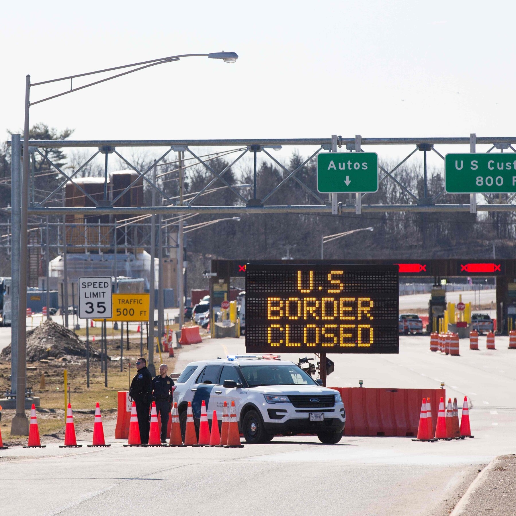 border wait times sumas