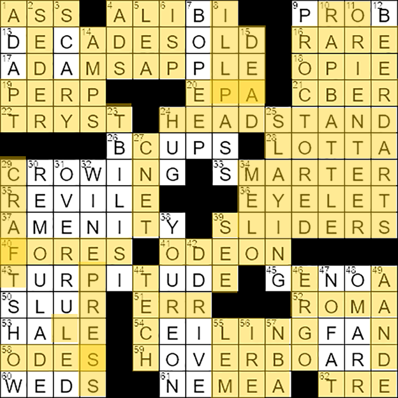 solve a crossword clue