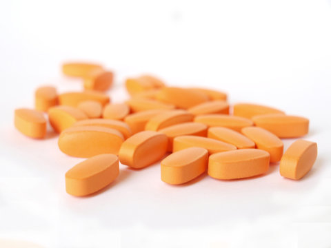 orange colored pills