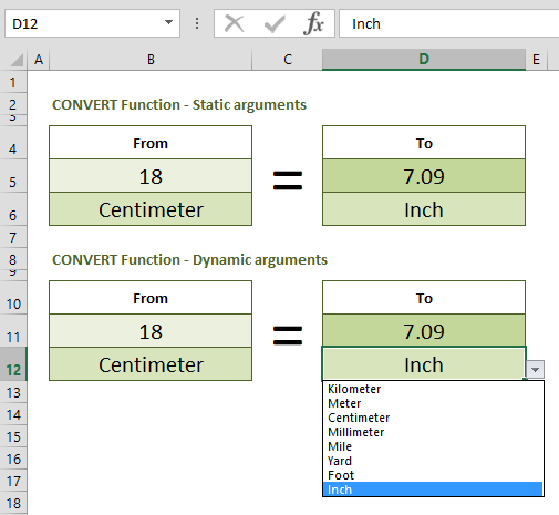 convert cm to inches