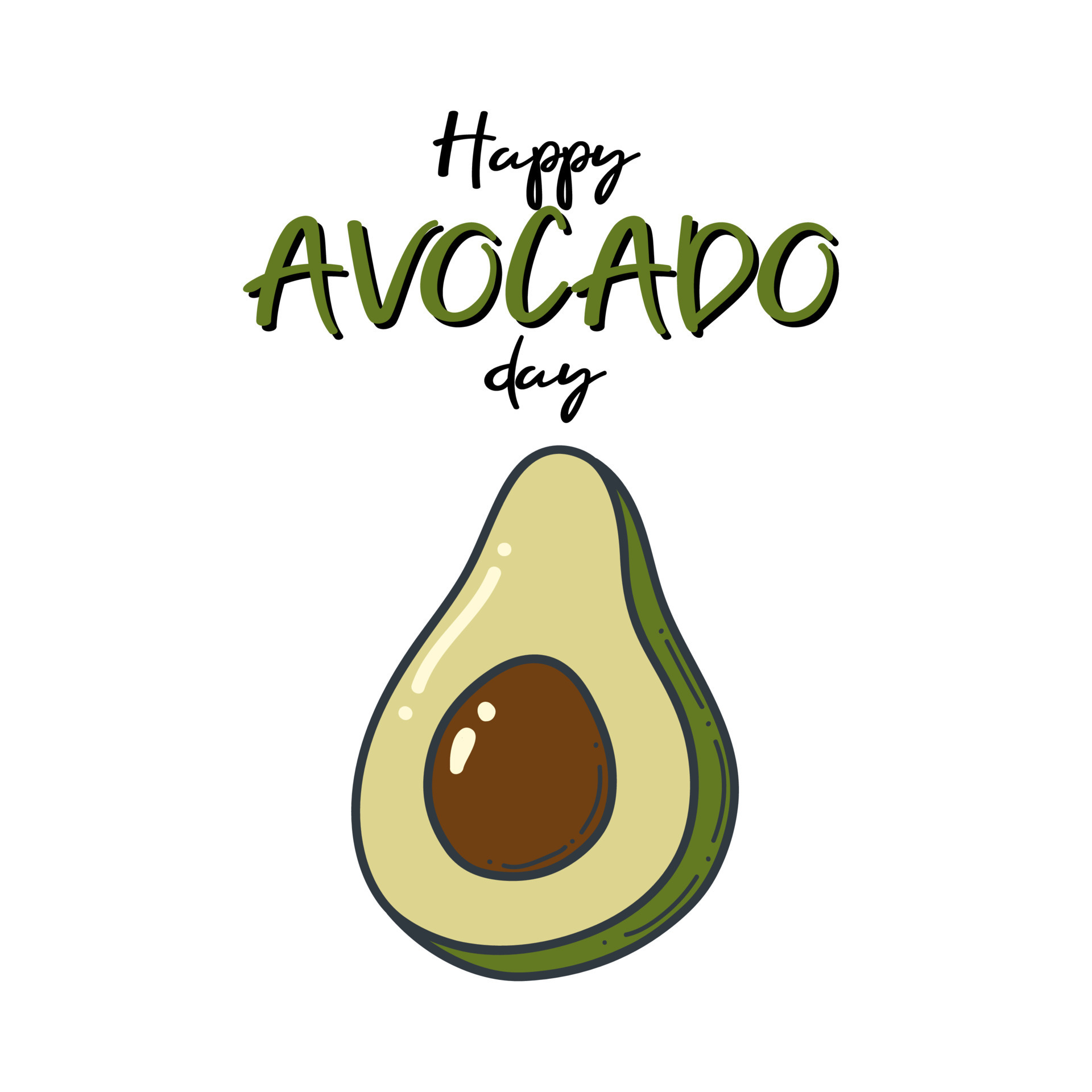 avocado doodle