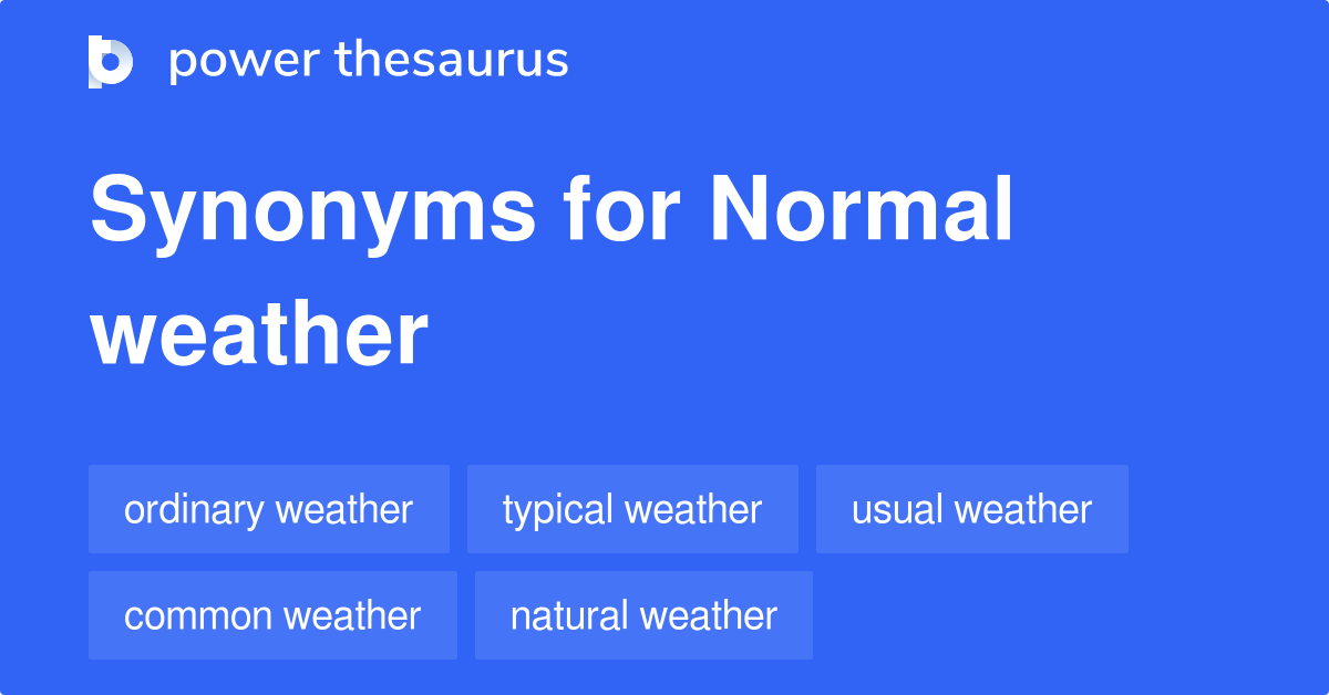 weather synonyms