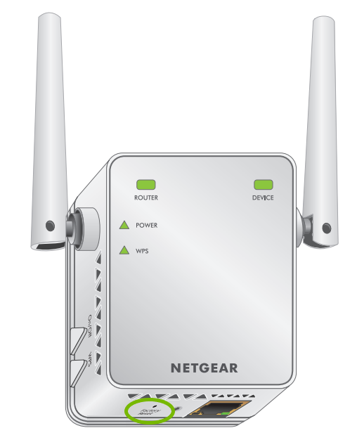 reset netgear wifi extender