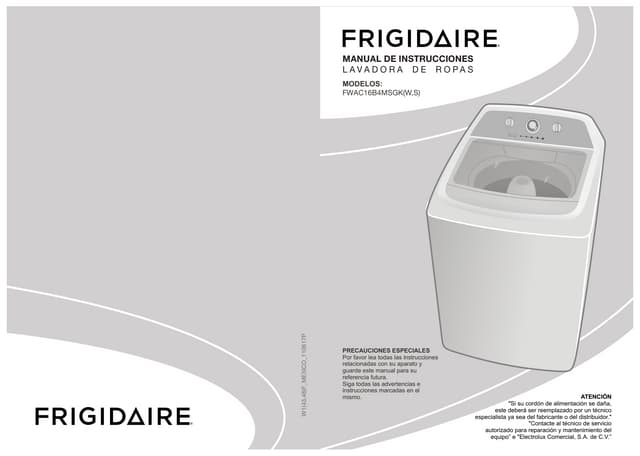 frigidaire manual