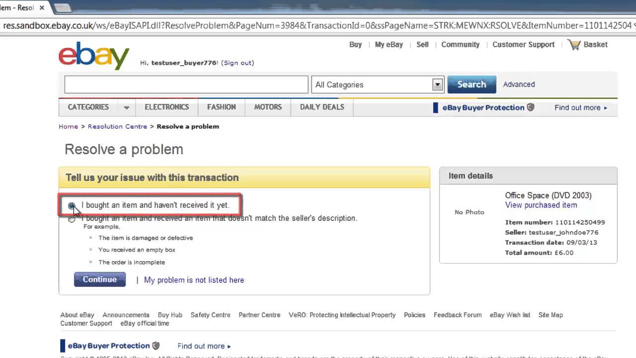how do i open a dispute on ebay